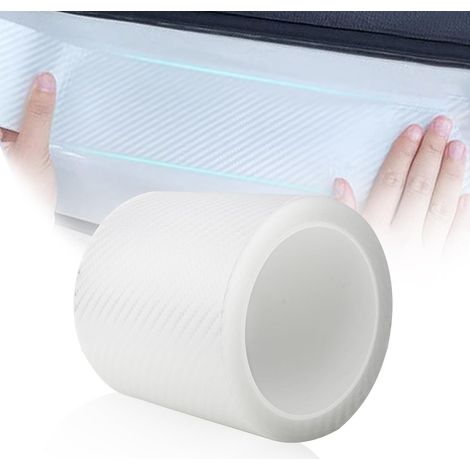 Transparente Carbonfaser-Schutzfolie 10cm x 5m für Auto-Schwellen und Lack (1/5)