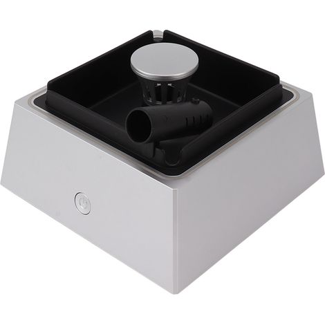 2-in-1 Luftreinigungs-Aschenbecher, rutschfest, 1200 mAh, leicht, USB Typ-C, rauchfrei, für drinnen und draußen, Silber (1/5)
