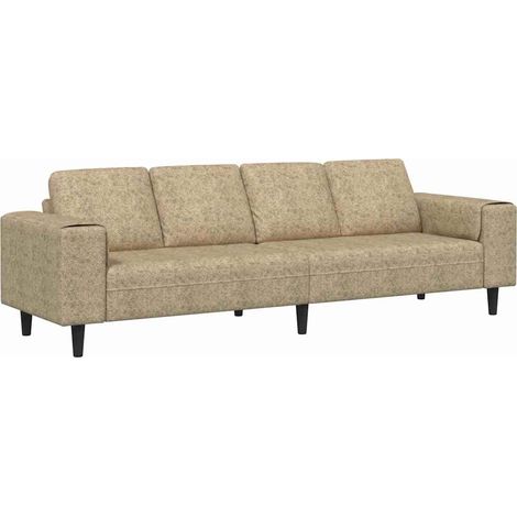 Sofá de sala Gris Claro 250 x 77 x 76 cm vidaXL (1/5)