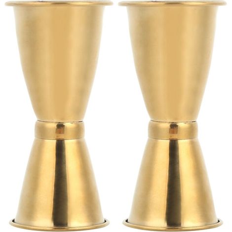 Stainless Steel Measuring Cup Wine Glass Ounce Cup Cocktail Jigger Drink Liquid Measuring ToolsL (1/5)
