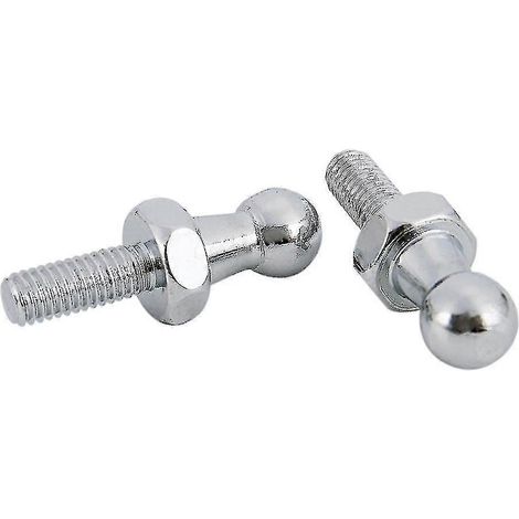 2 boulons à tête sphérique M6 de 10 mm compatibles avec les vérins à gaz de capot standard 001 (1/4)