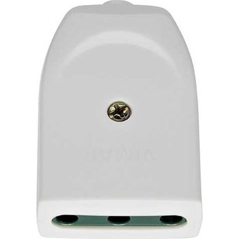 00222.B Presa 2P+T 16A P17 Assiale Bianco