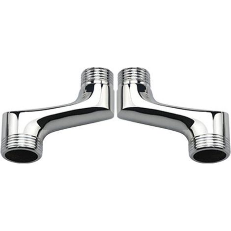 Raccord Contre Coudé Douche,Laiton Coudé RéDucteur,Bras Pivotant RéGlable,Raccord Mural Contre Coudé,Raccord Excentré 1/2 3/4,Chrome