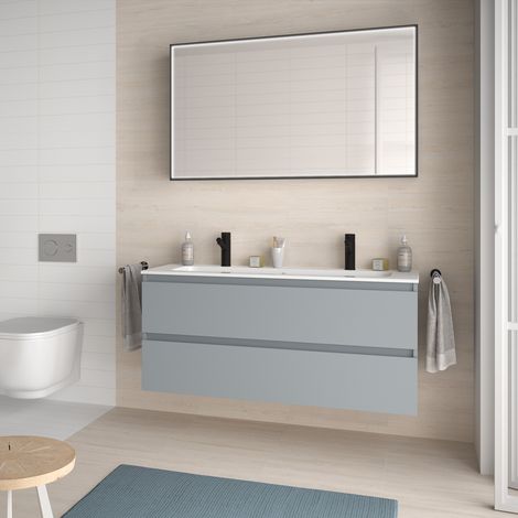 Salgar Schrank wandhängend SPIRIT 1200 2 Metallauszug mit Softeinzug BLUE FOG 1194 x 540 x 450 mm (1/5)