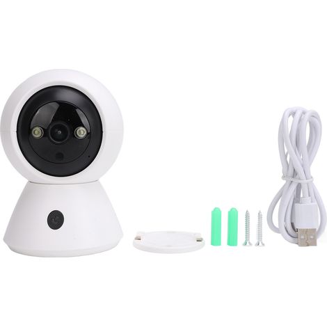 Caméra de sécurité WiFi Caméra PTZ 2MP Full HD Vision nocturne couleur Double bande WiFi Appel one-touch Audio bidirectionnel Rotation 360° (1/5)