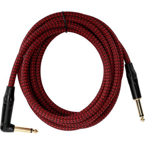 Câble de Guitare Électrique 6,35 mm JORINDO avec Connecteurs Dorés et Blindage Anti-Bruit JD6217