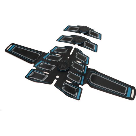 Ceinture abdominale avec 3 unités principales, 6 modes et 15 niveaux d'intensité réglables. Appareil portable de stimulation abdominale pour salle de sport à domicile. (1/5)