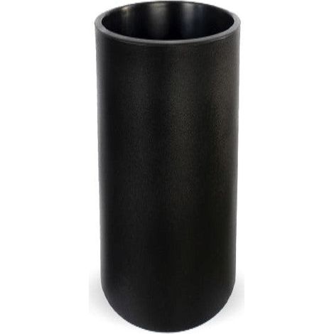 Moovere – Jardinière ronde haute 40 cm – Polyéthylène noir résistant aux UV – Volume de plantation 83,4L – Pour intérieur et extérieur (1/4)
