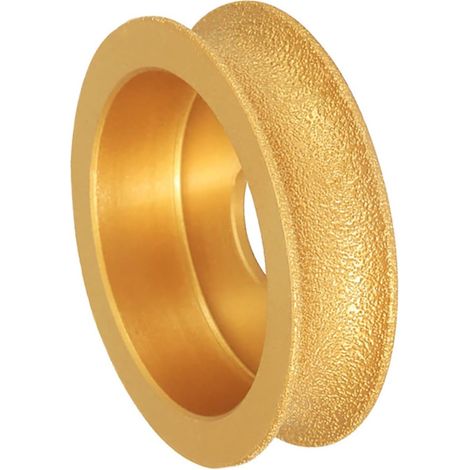 BEBUSINGOTO Stück Diamantfräser für Außenkanten, 75 mm vakuumgelötete Diamantschleifscheibe, halbrundes Kantenprofil für Steinprofile, Hand-Diamantschleifscheibe (Körnung), Diamantschleifscheibe (15 (1/5)