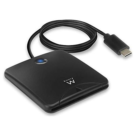 Lettore di Schede Intelligenti Ewent EW1055 USB C Nero 1 m DNIe (1/4)