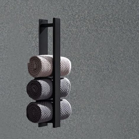 Porte-serviettes sans perçage, porte-serviettes en acier inoxydable, porte-serviettes de salle de bain, porte-serviettes invités, porte-serviettes mat, porte-serviettes pour salle de bain et cuisine