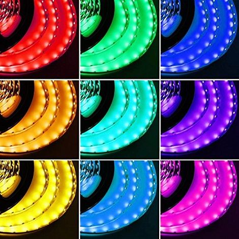 TEMPO DI SALDI Striscia Led Rgb Smd 5050 Bobina Adesiva 5 Metri Con Alimentatore E Telecomando (1/4)