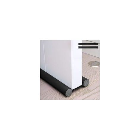 2Pcs Bas de porte double isolant, Boudin de porte anti froid, Boudin porte double isolant, Boudin protection contre courants d'air anti bruit, Joint de porte intérieur universel etanche (Noir, 2Pcs) (1/5)