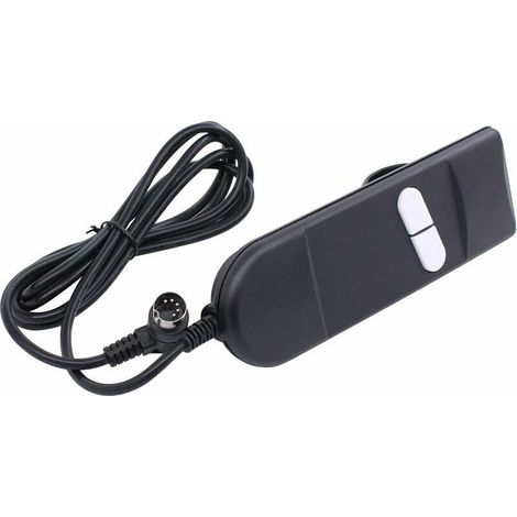 Poltrona reclinabile elettrica Ulisem con funzione di sollevamento e alza-poltrona, interruttore manuale e telecomando a 2 pulsanti e 5 pin.
