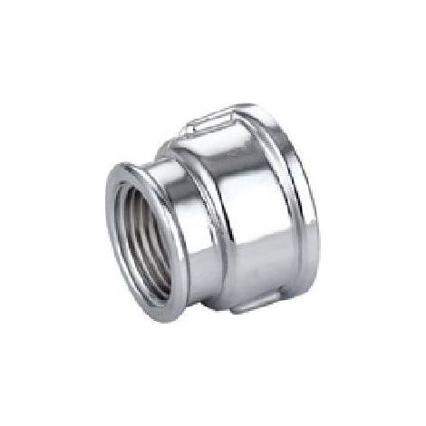 10 x MANCHON RÉDUIT FF EN LAITON CHROMÉ IBP Dimensions : 3/4" x 1/2"