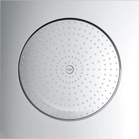 Grohe – Douche plafonnier 27286000 – Jet pluie – Métal chromé – Dimensions 508 x 508 mm – Raccords filetés 1/2 pouce – Technologie DreamSpray (1/10)