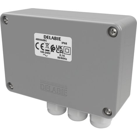 Boîte électronique Delabie Standard 230/12V avec programme de rinçage hygiénique