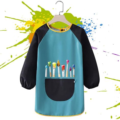 Tabliers d'art pour enfants Tablier de peinture, Tablier d'art pour enfants, Tabliers de peinture imperméables réutilisables, Tablier(Grand) (1/5)