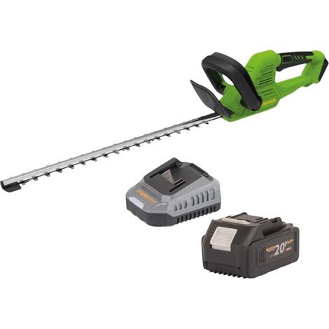 Procraft PZA26bb Akku Heckenschere 20 V 550 mm Brushless + 1x Akku 4,0 Ah + Ladegerät