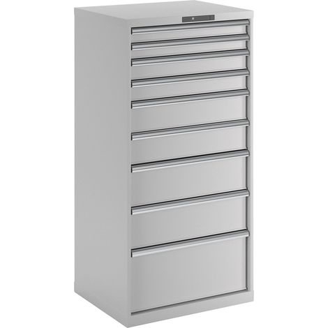 LISTA, Armoire à tiroirs avec 9 tiroirs, l x p x h 717 x 725 x
