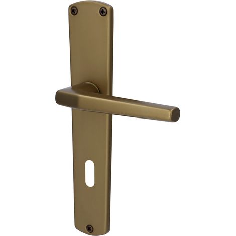 Alpertec BB-Langschildgarnitur Phil Aluminium F4 bronze abgerundet Beschläge