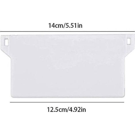 Lot de 10 plaques de poids pour store Vertical, lamelles verticales de 127mm, pièces de rechange blanches (1/3)