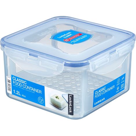 Vorratsdose quadratisch, 1,2 l mit Serviereinsatz 155 x 155 x 87 mm (1/5)
