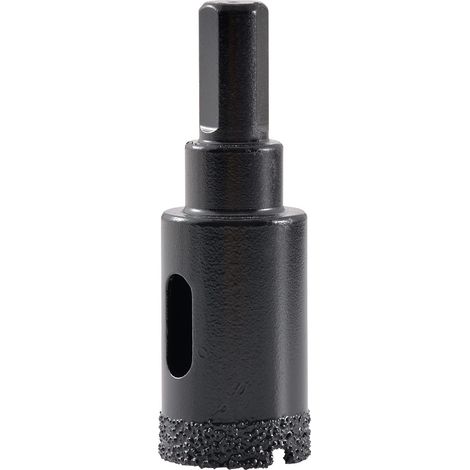 Foret diamanté pour scie cloche à noyau brasé 22 mm, coupe-trou creux pour verre, porcelaine, carrelage, marbre, céramique, granit (1/5)