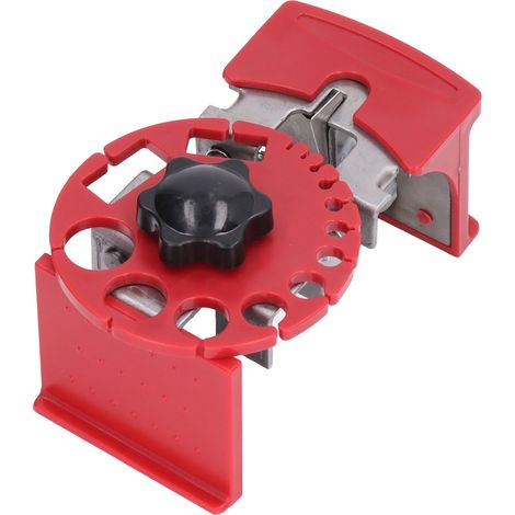Dépliant Manuel Universel pour Dénuder les Fils avec Design à Trous Multiples Rouge (1/5)