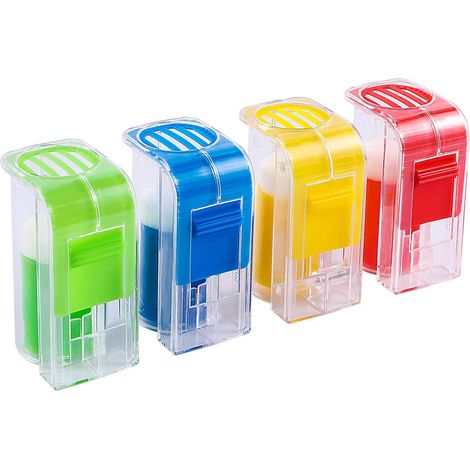 Cages de marquage d'abeille reine à une main, lot de 4, attrape-abeilles reines en plastique transparent avec piston, supports de marquage d'abeilles sûrs, outils à main apicoles portables pour le mar (1/5)