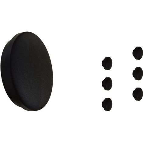 Lot Embouts de finition pour Garde Corps avec 6 lisses - Finition NOIR MÂT (1/3)