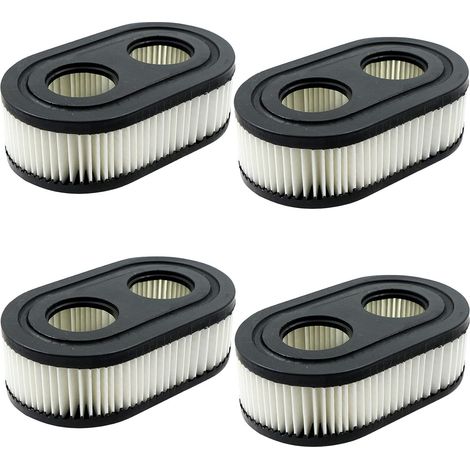 Filtro per tosaerba a 4 pezzi per Briggs & Stratton - Filtro aria per motore tosaerba, sostituisce 798452, 593260, 5432K (1/5)