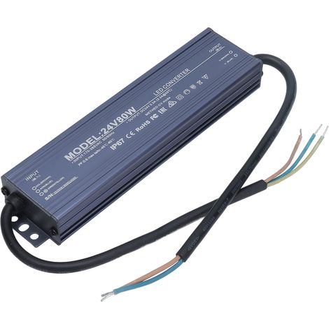 IP67 wasserdichtes LED-Netzteil, 24V 3,3A Transformator, 170-265V AC Spannungswandler, wasserdichter Treiber für LED-Streifen, für den Innen- und Außenbereich (1/5)
