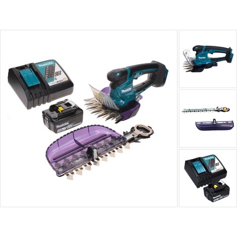 Makita DUM 604 RM1X Akku Grasschere 18 V mit Gras- und Strauchscherblatt + 1x Akku 4,0 Ah + Ladegerät (1/5)
