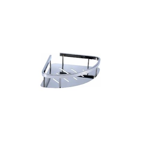 Étagère de douche d'angle avec ventouse triangulaire en acier inoxydable 304, idéale pour la salle de bain, les toilettes, la cuisine ou le balcon. (1/5)