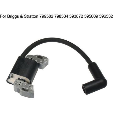 Bobine D Allumage - Pour Moteurs A Essence Briggs Stratton - Compatible 799582 798534 593872 595009 596532 - Kit Complet Avec Bouchon - 1 Unite (1/4)