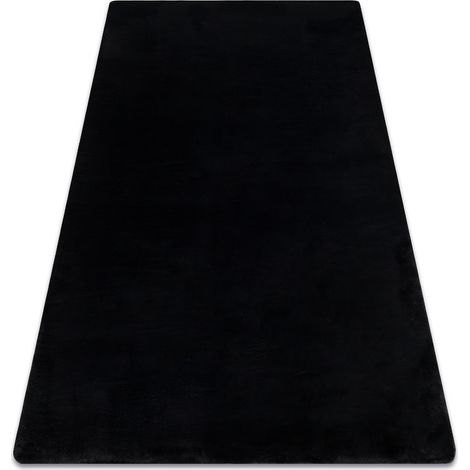 Tappeto POSH Shaggy nero peluche, antiscivolo, lavabile black 80x150 cm