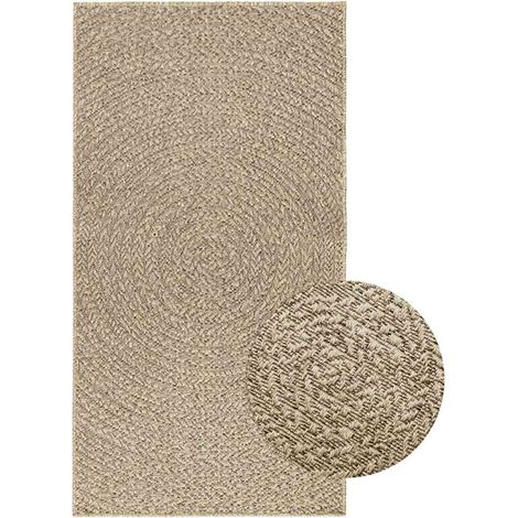 vidaXL Tappeto ZIZUR Beige 80x150 cm Aspetto Iuta Interni ed Esterni