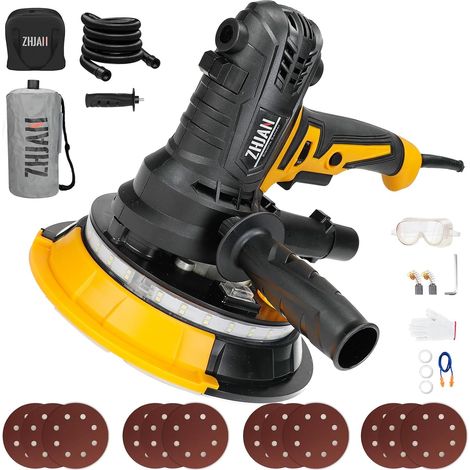 Ponceuse murale pour cloisons sèches 900W,1400-2700RPM,Poignée télescopique (1/5)