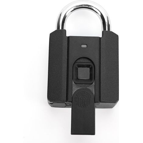 Cadenas Intelligent à Empreintes Digitales BT, Serrure Extérieure Robuste avec clé IP67 50, Stockage D'empreintes Digitales pour Clôture, Hangar, Porte de Piscine, Entrepôt (1/5)