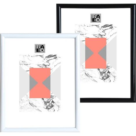 CORNICE 'AMBROISE' cm 18 x 24 con portafoto - nero
