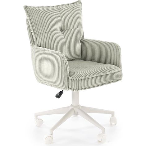 Silla de oficina Houston 2005, Gris claro + Blanco, 84x52x58cm, Con reposabrazos, Con ruedas, Mecanismo de la silla: Económico (1/5)