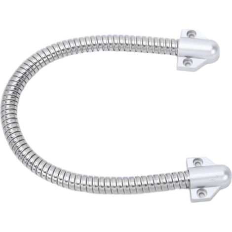 Pasacables Flexible para puerta Plateado 9 mm