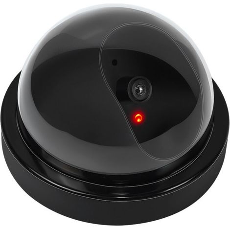 Fausse caméra de sécurité avec Lampe LED Clignotante (1/4)