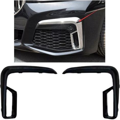 Embellecedor de la rejilla del parachoques delantero para los modelos BMW Serie 7 G11, G12, 730i, 740i, 750i (2019-2022), número de pieza exterior: 51118079587 L