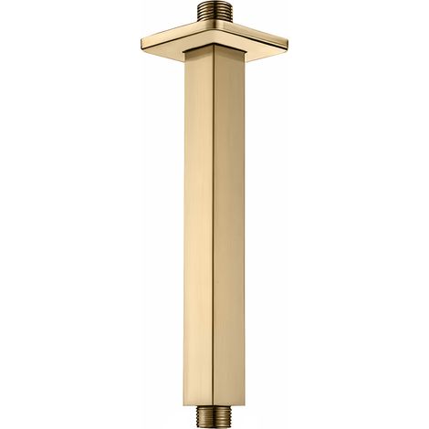 Rociador de ducha dorado cepillado de techo cuadrado de Valaz (1/3)
