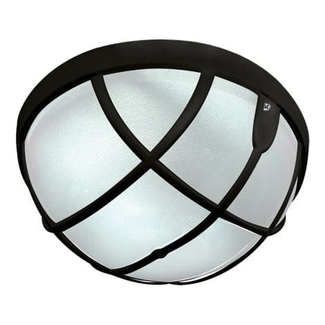Luminaria hermética negra E27 15W IP65 aqua opaca negra Ideus 02632