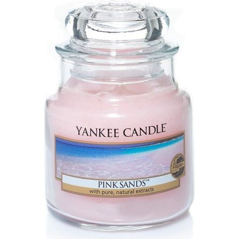 Candela Yankee Candle in barattolo piccolo, fragranza Pink Sands, 104 g (1/5)