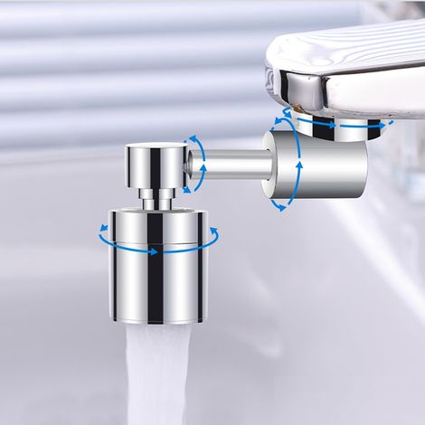Rallonge Robinet Cuisine - 1 Pièce - Laiton - Rotation 1080° - Pour Évier Et Lavabo - Chromé (1/5)