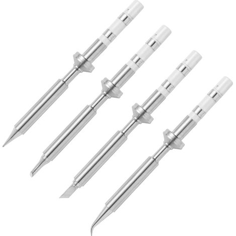4 Pièces Mini Crayon Pointes de Fer à Souder Remplacement pour Pinecil Micro-Fer à Souder, PTS200/TS100 Outil de Stylo à Souder Portable (1/5)